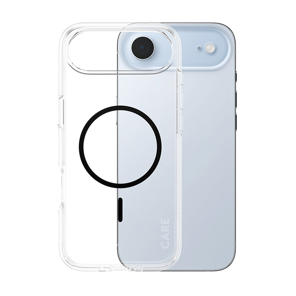 MagSafe hoesje voor Apple iPhone 17 Air, PanzerGlass, Care Urban Explorer, Zwart Transparant