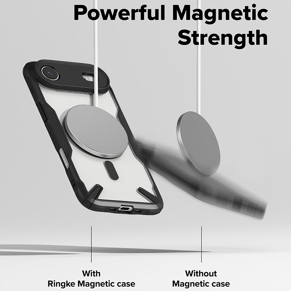 MagSafe hoesje voor Apple iPhone 17 Air, Ringke, Fusion X, Zwart