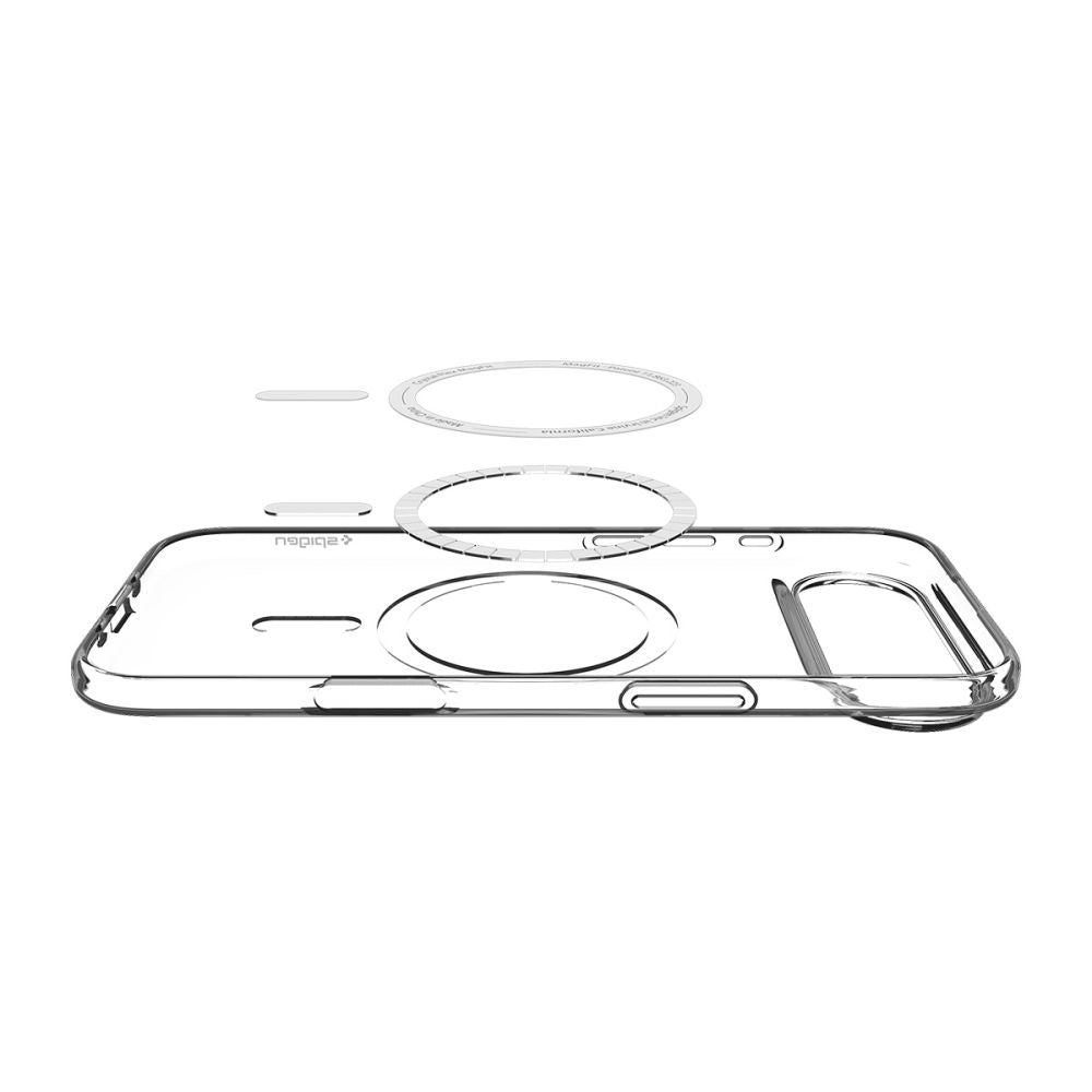 MagSafe hoes voor Apple iPhone 17 Air, Spigen, Liquid Crystal, Wit