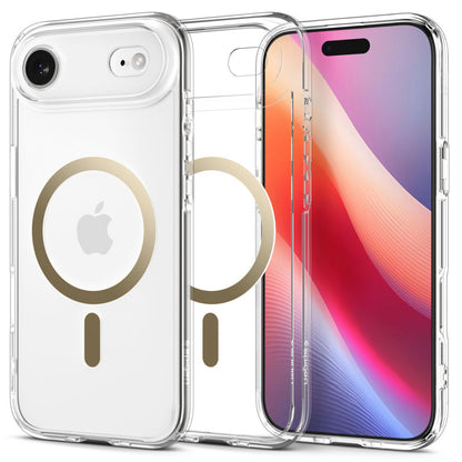 MagSafe hoesje voor Apple iPhone 17 Air, Spigen, Ultra Hybrid, Transparant Goud