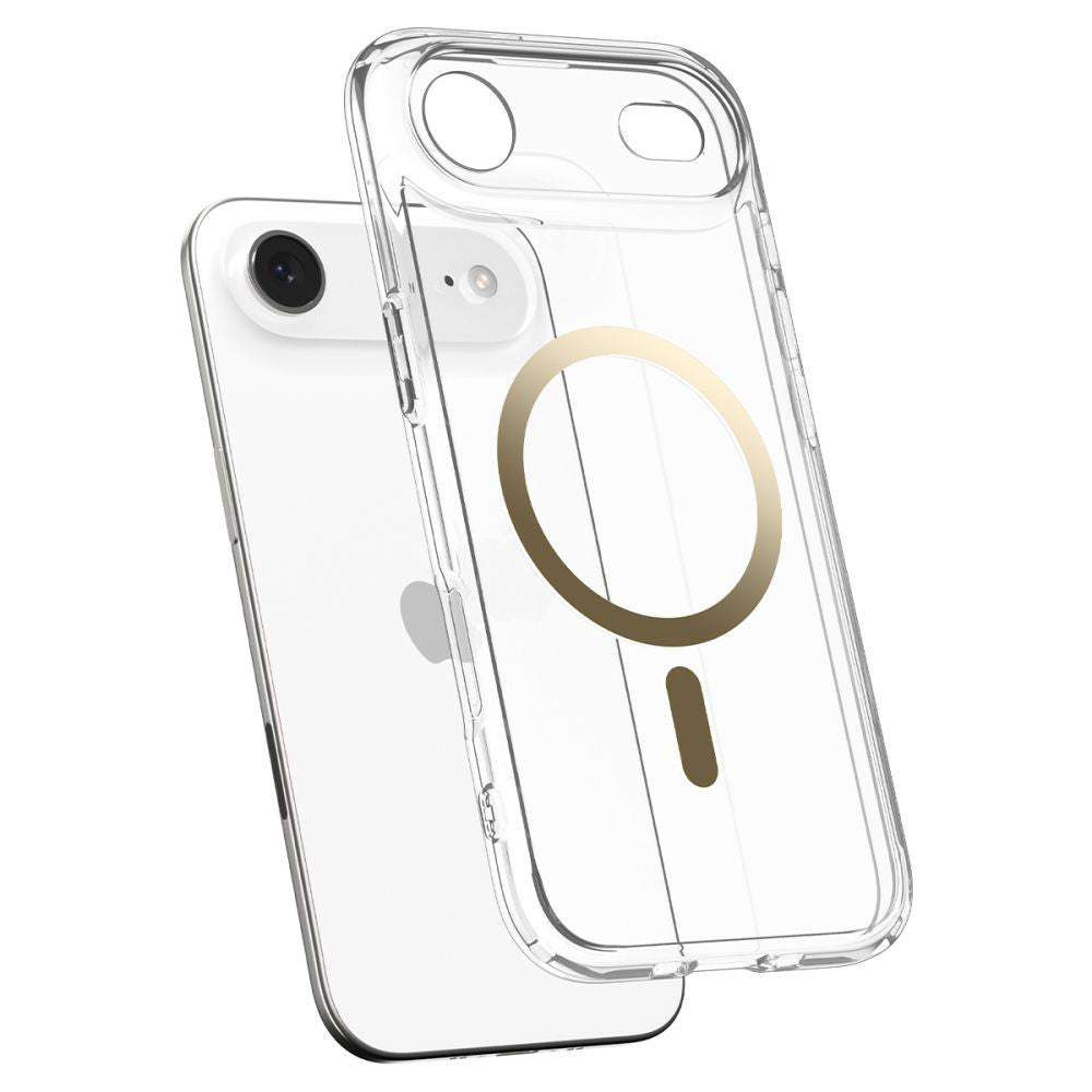 MagSafe hoesje voor Apple iPhone 17 Air, Spigen, Ultra Hybrid, Transparant Goud