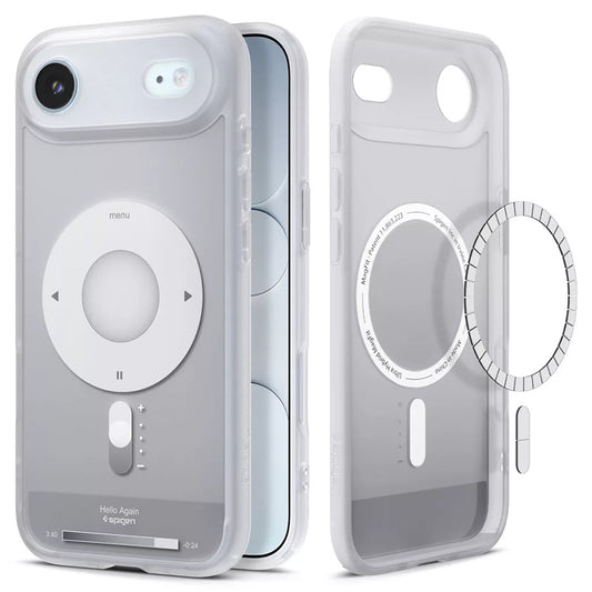 MagSafe hoes voor Apple iPhone 17 Air, Spigen, Ultra Hybrid Classic, Zilver