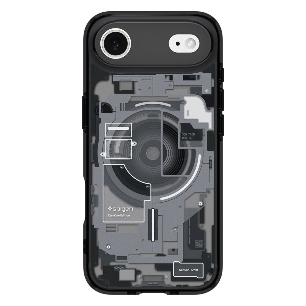 MagSafe hoesje voor Apple iPhone 17 Air, Spigen, Ultra Hybrid Zero One, Zwart