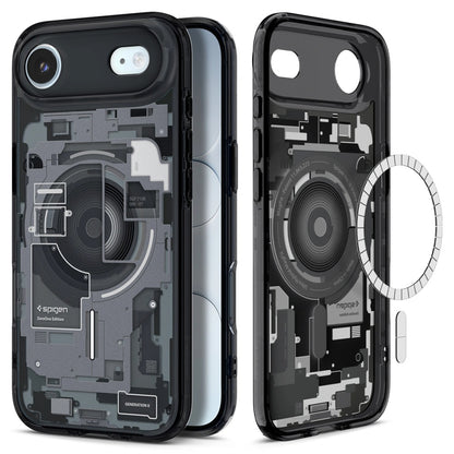 MagSafe hoesje voor Apple iPhone 17 Air, Spigen, Ultra Hybrid Zero One, Zwart