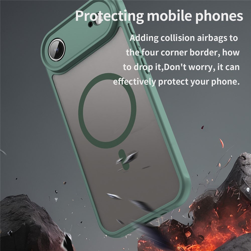 MagSafe hoesje voor Apple iPhone 17 Air, Techsuit, HaloFrost II, Groen