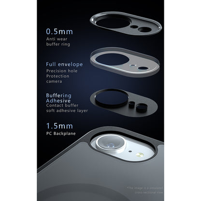 MagSafe hoes voor Apple iPhone 17 Air, Techsuit, PureFrost, Zwart