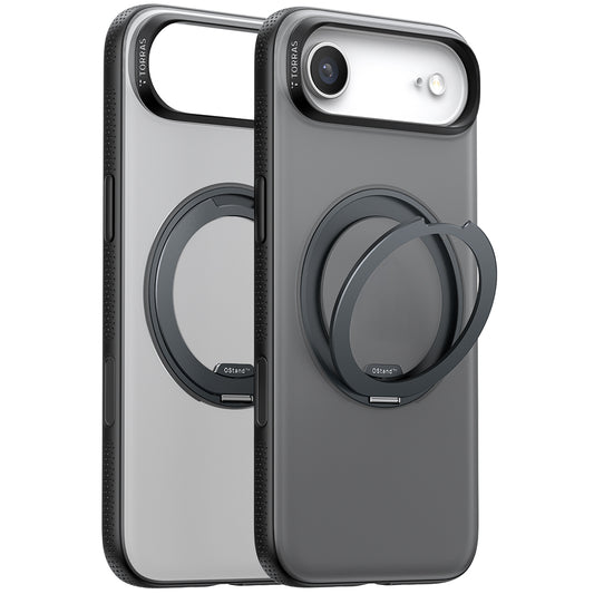 MagSafe hoes voor Apple iPhone 17 Air, Torras, Ostand R Fitness, Zwart