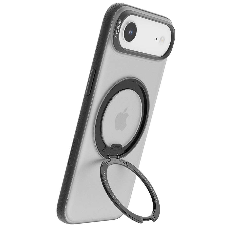 MagSafe hoes voor Apple iPhone 17 Air, Torras, Ostand R Fitness, Zwart