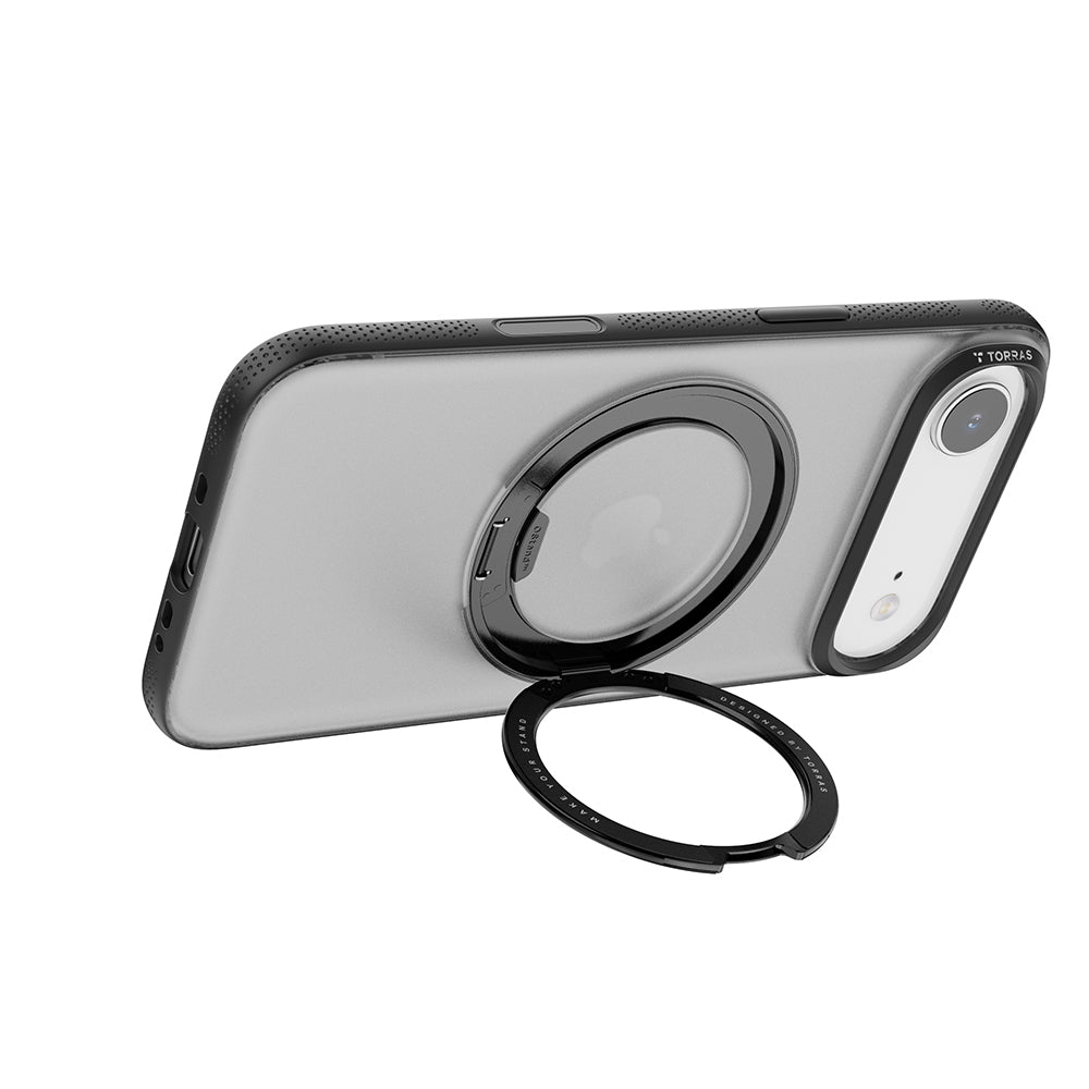 MagSafe hoes voor Apple iPhone 17 Air, Torras, Ostand R Fitness, Zwart