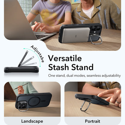 MagSafe hoes voor Apple iPhone 17, ESR, Classic Hybrid Kickstand, Satijnzwart