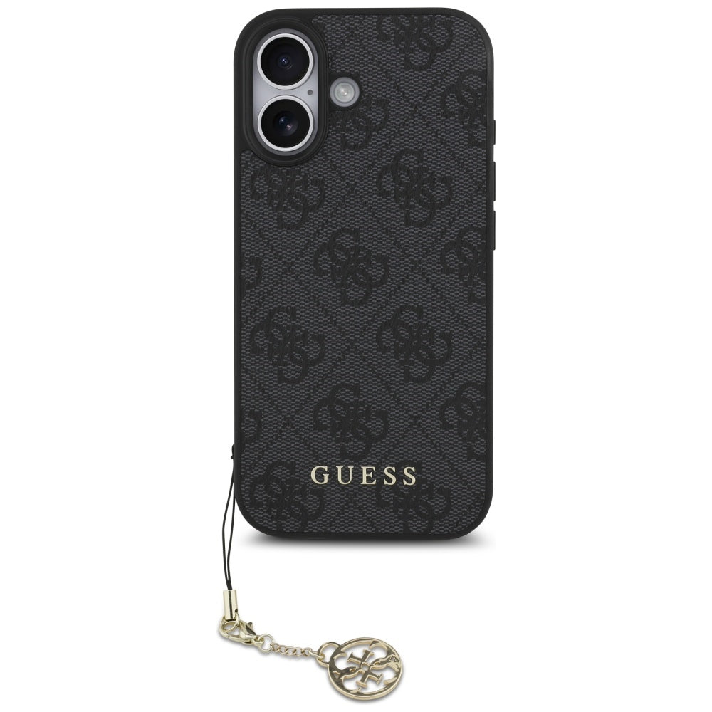 MagSafe hoesje voor Apple iPhone 17, Guess, 4G Charm Cradle, Zwart