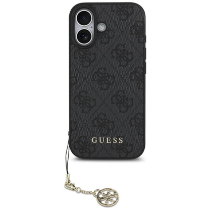 MagSafe hoesje voor Apple iPhone 17, Guess, 4G Charm Cradle, Zwart