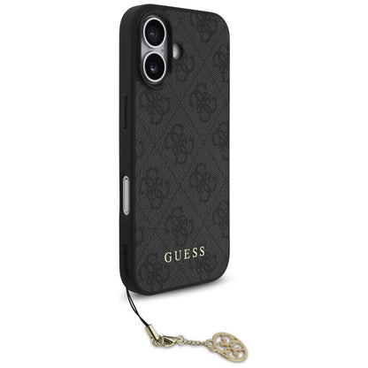 MagSafe hoesje voor Apple iPhone 17, Guess, 4G Charm Cradle, Zwart