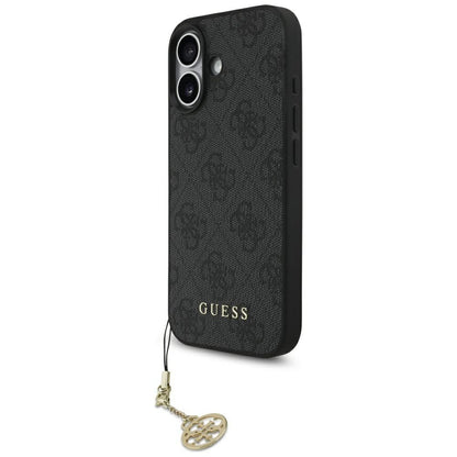MagSafe hoesje voor Apple iPhone 17, Guess, 4G Charm Cradle, Zwart