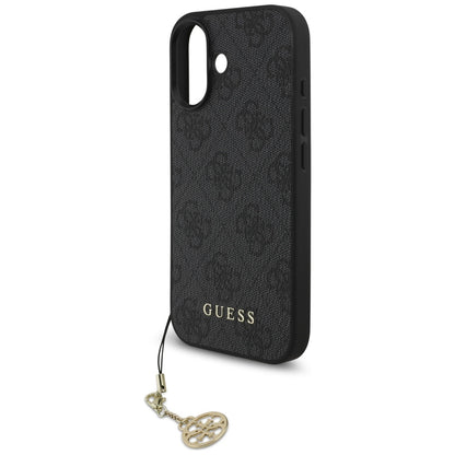 MagSafe hoesje voor Apple iPhone 17, Guess, 4G Charm Cradle, Zwart