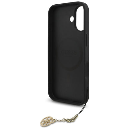 MagSafe hoesje voor Apple iPhone 17, Guess, 4G Charm Cradle, Zwart