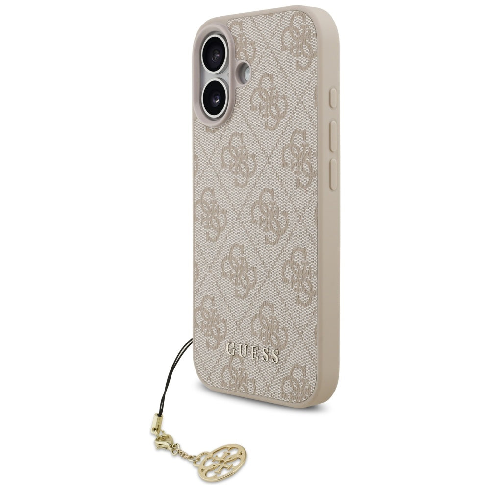 MagSafe hoesje voor Apple iPhone 17, Guess, 4G Charm Cradle, Roze