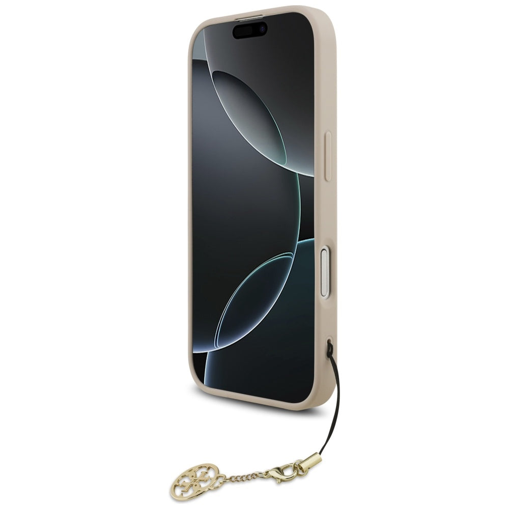 MagSafe hoesje voor Apple iPhone 17, Guess, 4G Charm Cradle, Roze