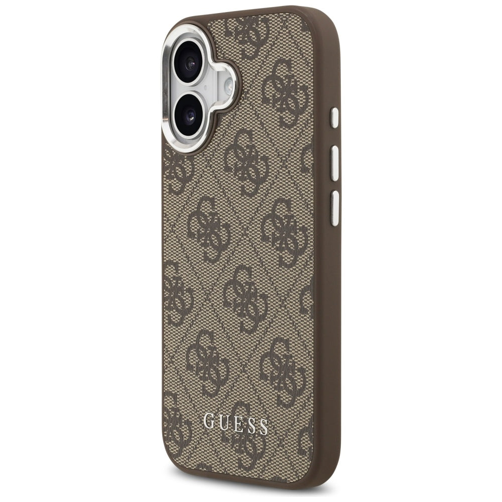 MagSafe hoesje voor Apple iPhone 17, Guess, 4G Classic Logo, Bruin