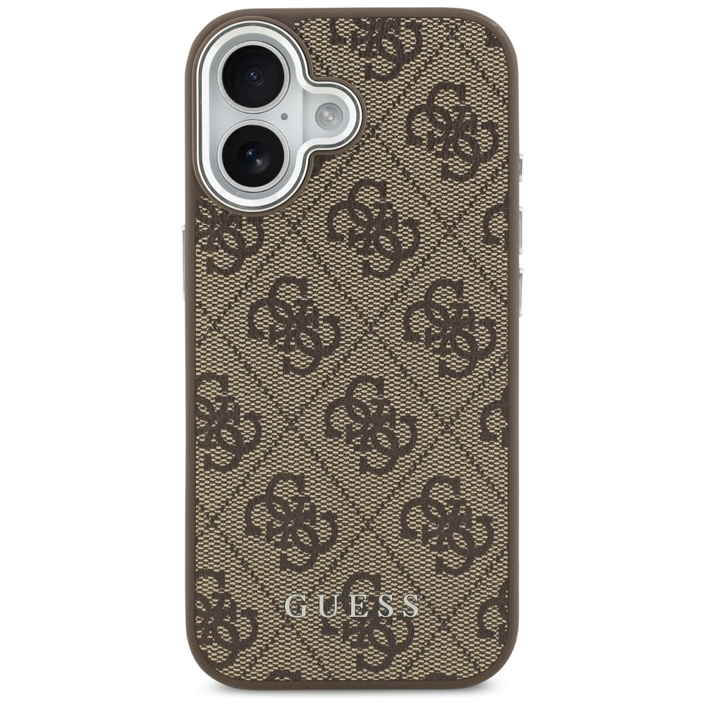 MagSafe hoesje voor Apple iPhone 17, Guess, 4G Classic Logo, Bruin