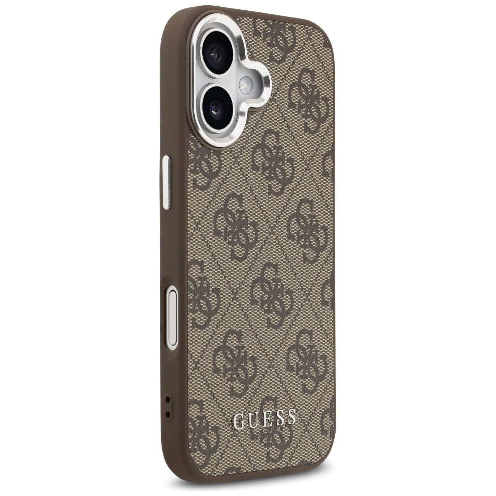 MagSafe hoesje voor Apple iPhone 17, Guess, 4G Classic Logo, Bruin