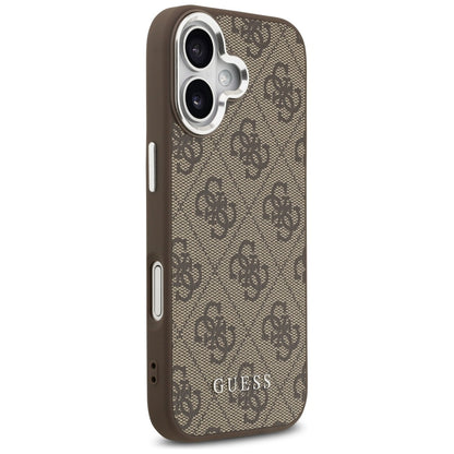 MagSafe hoesje voor Apple iPhone 17, Guess, 4G Classic Logo, Bruin