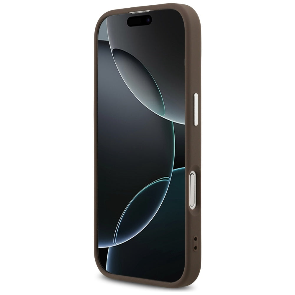 MagSafe hoesje voor Apple iPhone 17, Guess, 4G Classic Logo, Bruin