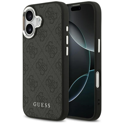 MagSafe hoesje voor Apple iPhone 17, Guess, 4G Classic Logo, Zwart
