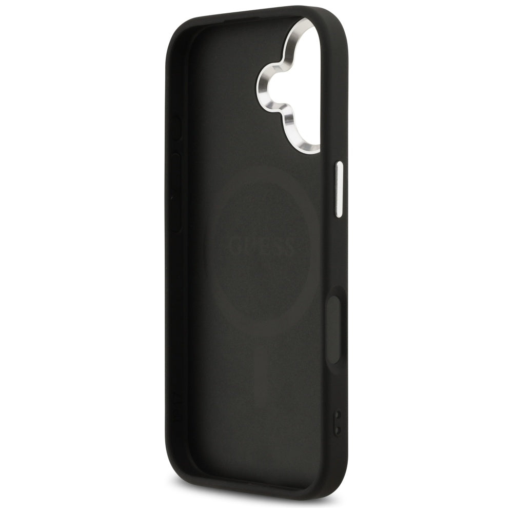 MagSafe hoesje voor Apple iPhone 17, Guess, 4G Classic Logo, Zwart