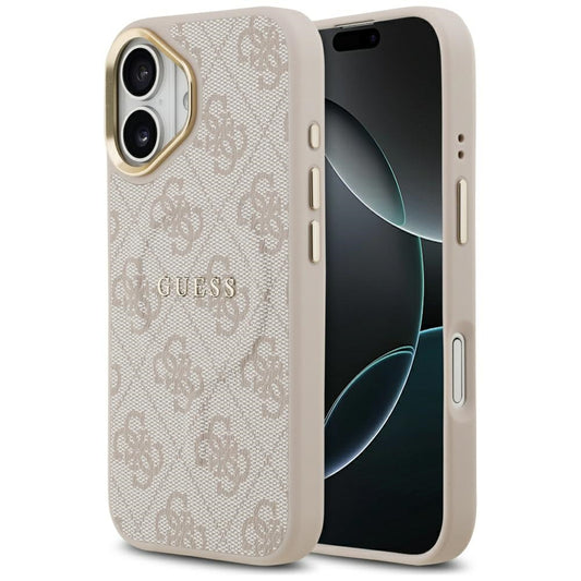 MagSafe hoesje voor Apple iPhone 17, Guess, 4G Classic, Roze