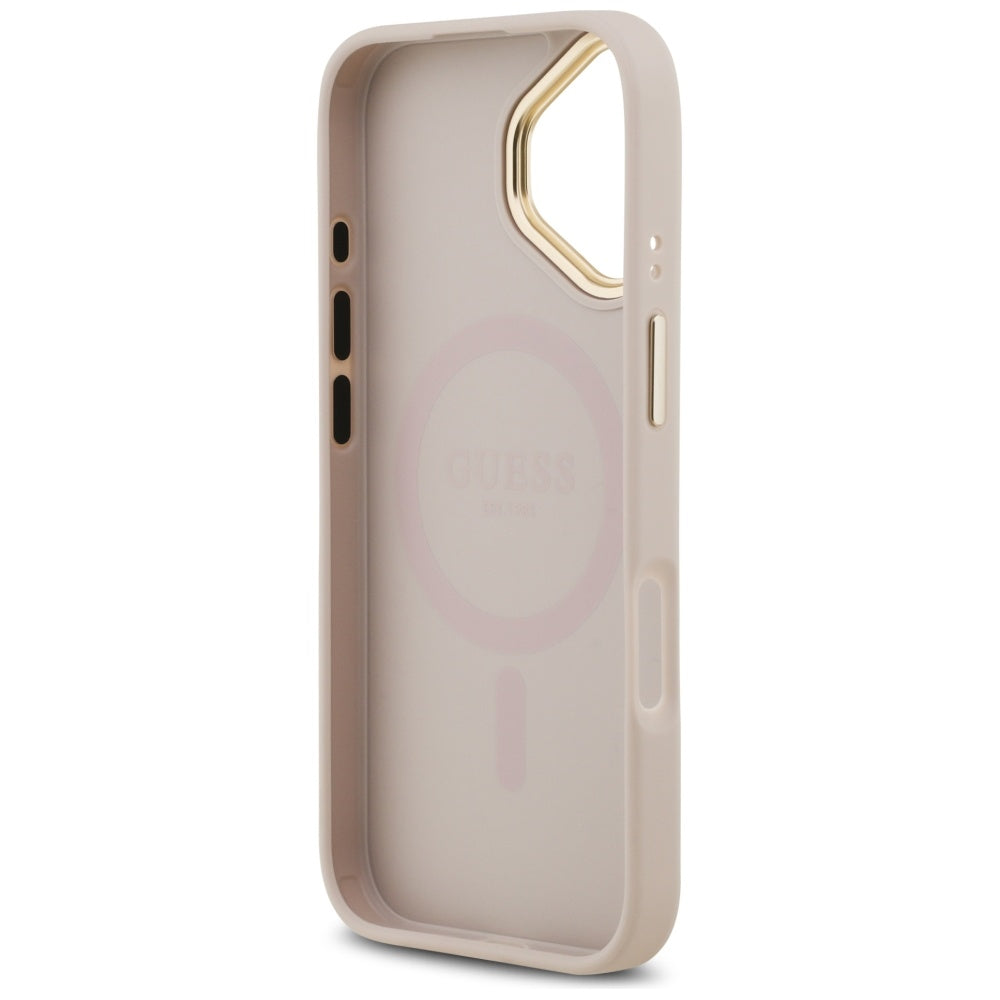 MagSafe hoesje voor Apple iPhone 17, Guess, 4G Classic, Roze