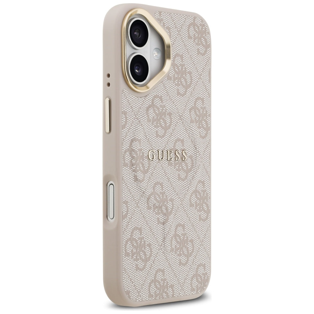 MagSafe hoesje voor Apple iPhone 17, Guess, 4G Classic, Roze