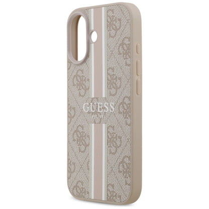MagSafe hoesje voor Apple iPhone 17, Guess, 4G Printed Stripes, Roze