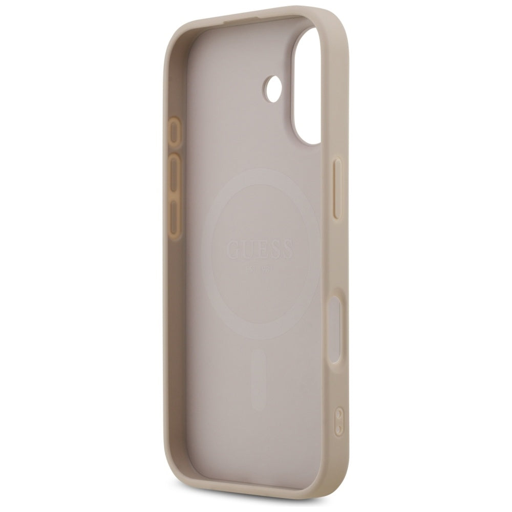 MagSafe hoesje voor Apple iPhone 17, Guess, 4G Printed Stripes, Roze