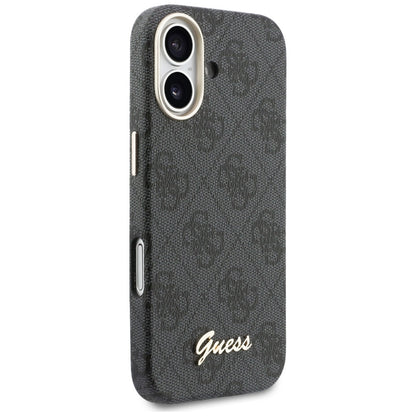 MagSafe hoesje voor Apple iPhone 17, Guess, 4G Script Logo, Zwart