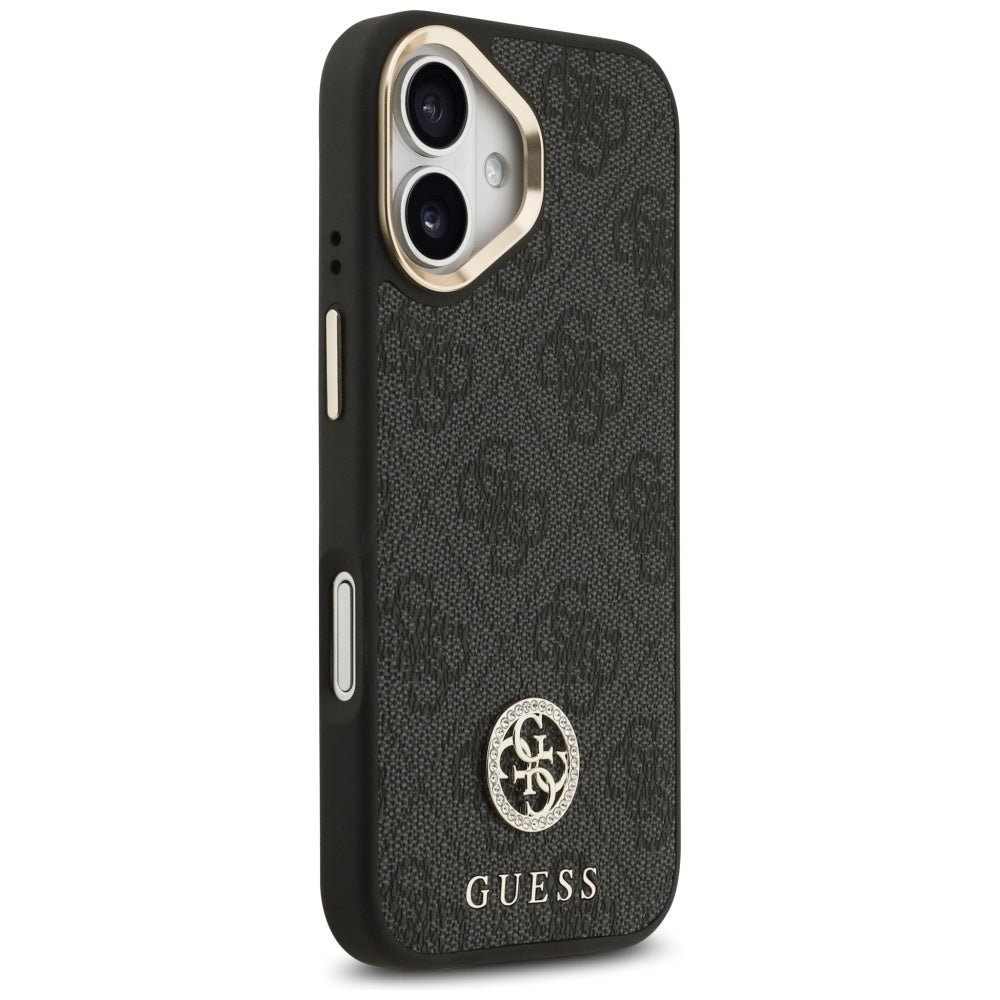 MagSafe hoesje voor Apple iPhone 17, Guess, 4G Strass Logo, Zwart