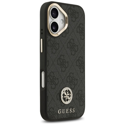 MagSafe hoesje voor Apple iPhone 17, Guess, 4G Strass Logo, Zwart