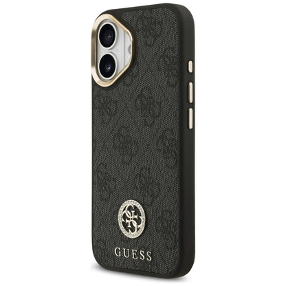 MagSafe hoesje voor Apple iPhone 17, Guess, 4G Strass Logo, Zwart