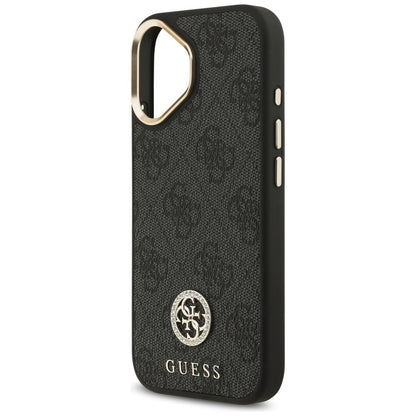 MagSafe hoesje voor Apple iPhone 17, Guess, 4G Strass Logo, Zwart