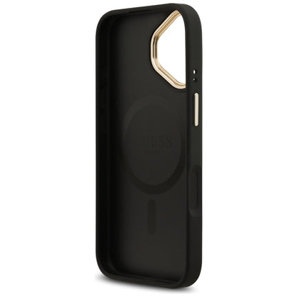 MagSafe hoesje voor Apple iPhone 17, Guess, 4G Strass Logo, Zwart