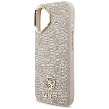 MagSafe hoesje voor Apple iPhone 17, Guess, 4G Strass Logo, Roze
