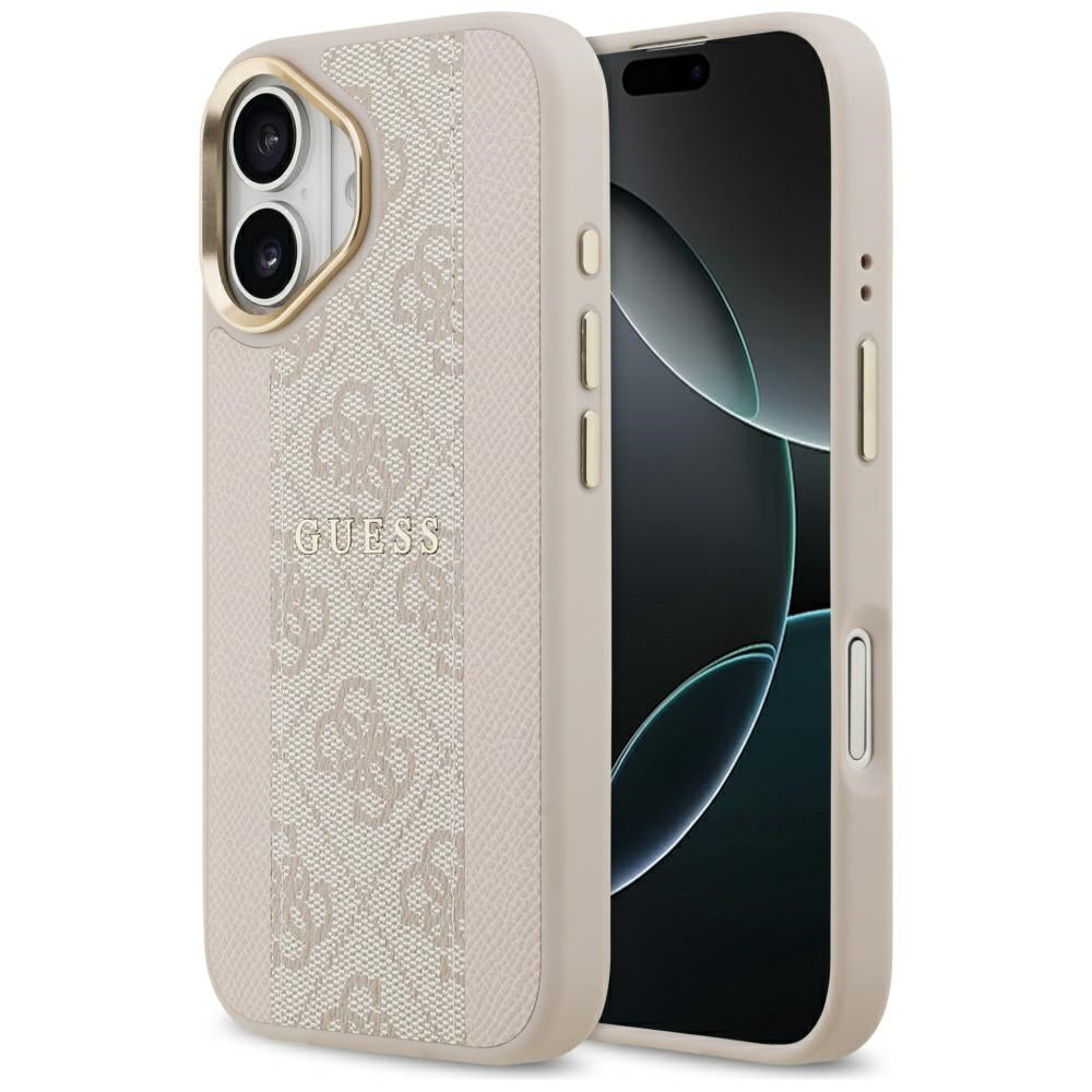 MagSafe hoesje voor Apple iPhone 17, Guess, 4G Stripe, Roze