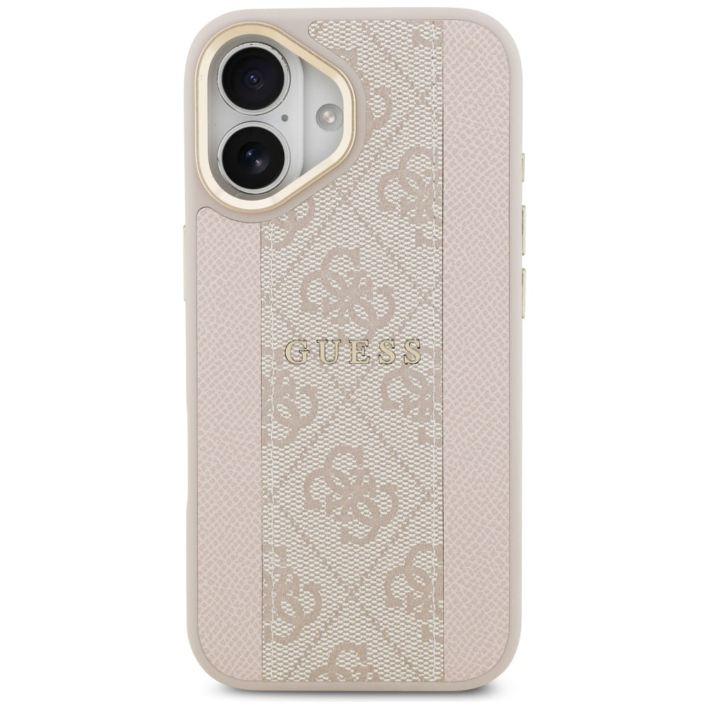 MagSafe hoesje voor Apple iPhone 17, Guess, 4G Stripe, Roze