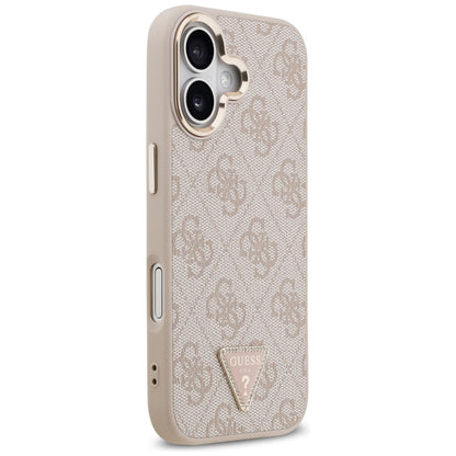 MagSafe hoesje voor Apple iPhone 17, Guess, 4G Triangle Logo, Goudroze