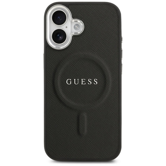 MagSafe hoesje voor Apple iPhone 17, Guess, Classic Logo, Zwart