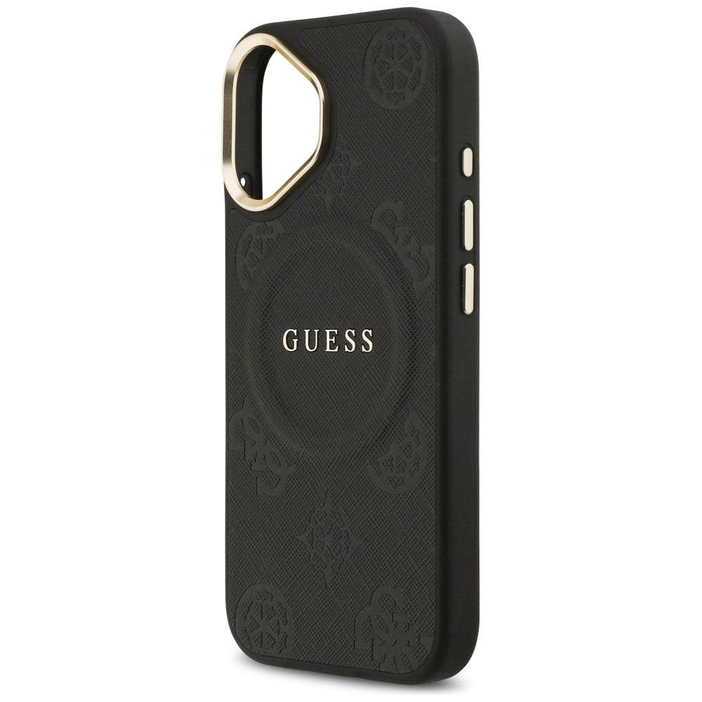 MagSafe hoesje voor Apple iPhone 17, Guess, Peony Hot Stamp, Zwart