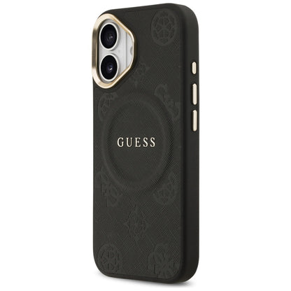 MagSafe hoesje voor Apple iPhone 17, Guess, Peony Hot Stamp, Zwart