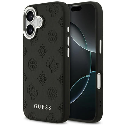 MagSafe hoesje voor Apple iPhone 17, Guess, Peony Hot Stamp Script, Zwart