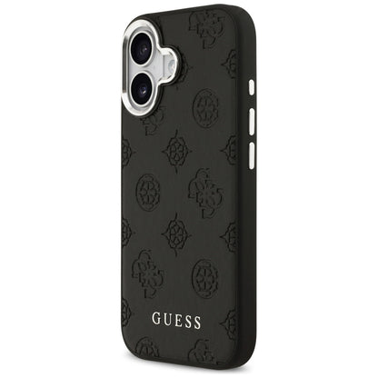 MagSafe hoesje voor Apple iPhone 17, Guess, Peony Hot Stamp Script, Zwart