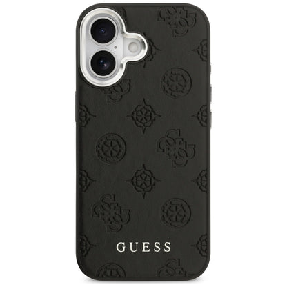 MagSafe hoesje voor Apple iPhone 17, Guess, Peony Hot Stamp Script, Zwart